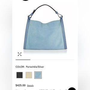 NWT Proenza Shouler White Label periwinkle suede Minetta bag